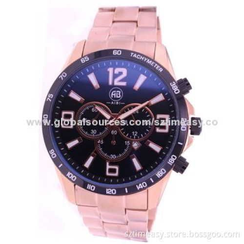 Hot Sale Brand Metal Watch with 5ATM Waterproof, CE, RoHS Marks